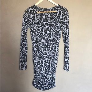 Aqua Leopard Print Dress